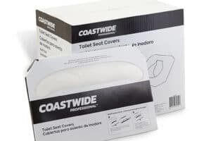 Coastwide Professional Toilet Seat Covers, 0.87" x 10.43", 250/Pack, 20 Packs